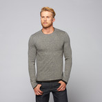 Threads for Thought // Robb Double Layer Crew Neck // Heather Charcoal  (XL)
