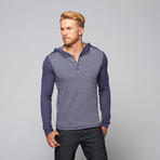 Threads for Thought // Thermal Hooded Henley // Medieval Blue (S)