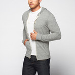 Triblend Jersey Zip Hoodie // Heather Grey (S)