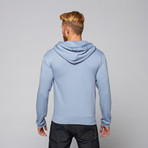 Threads For Thought // Triblend Hoodie // Ashley Blue (2XL)