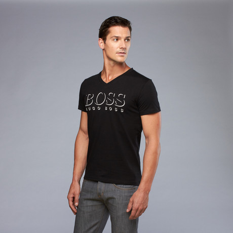 Hugo Boss // Shadow Logo Tee // Black (S)