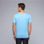 Hugo Boss // Shadow Logo Tee // Light Blue (2XL)