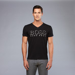 Hugo Boss // Shadow Logo Tee // Black (S)