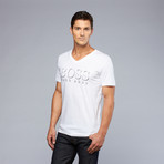 Hugo Boss // Shadow Logo Tee // White (2XL)