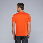 Lacoste // Pima V-Neck // Citrouille (2XL)