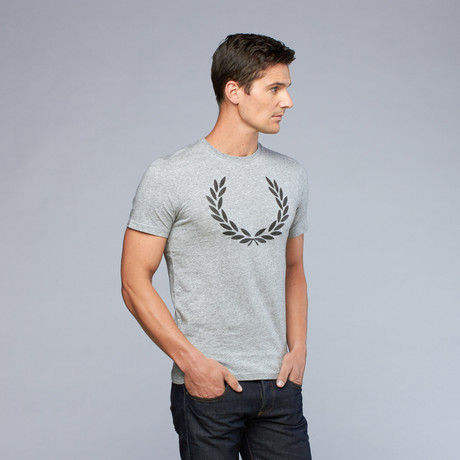 Fred Perry // Laurel Print Tee // Grey (S)