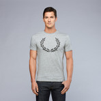 Fred Perry // Laurel Print Tee // Grey (S)