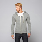 Threads For Thought // Burnout Triblend Hoodie // Heather Grey (L)