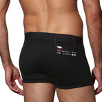 4-Pack 100% Cotton Trunk // Red + Grey + Navy + Black (S)