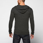 Triblend Jersey Zip Hoodie // Heather Black (L)