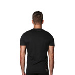 4-Pack 100% Cotton Crew // Black (M)