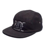 Ride 5 Panel Cap // Black