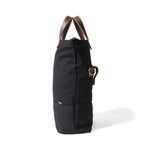 Tote Pannier Bag (Blue Canvas/Brown Leather)