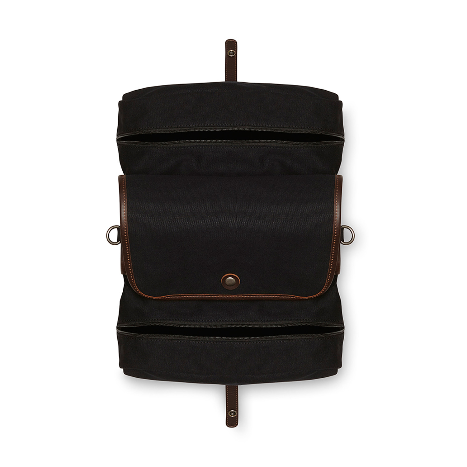 Double Pannier Bag (Black Canvas/Black Leather) - Alban Bike Bags ...