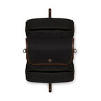 Double Pannier Bag (Black Canvas/Black Leather)