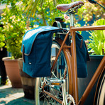 Double Pannier Bag (Black Canvas/Black Leather)