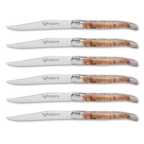 Steak Knives in Leather Pouch // Set of 6