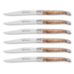 Steak Knives in Leather Pouch // Set of 6