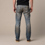 St Guy Straight Fit Jeans // Light Wash (42WX32L)