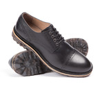 Vintage Foundry Co // Canadian Whiskey Leather Captoe Derby // Black (US: 7)