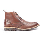 Airforce Leather Wingtip Boot // Brown (US: 8.5)