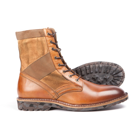 Paratrooper Leather + Canvas Boot // Desert Tan (US: 8)