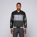 NY Panels Varsity Jacket // Black (S)