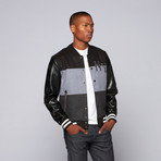 NY Panels Varsity Jacket // Black (S)