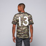 NY Mesh Baseball Shirt // Camo (S)