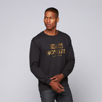 Homies Crewneck // Black + Gold (M)