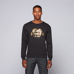 Homies Crewneck // Black + Gold (S)