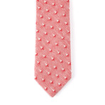 Cotton Skinny Tie // Pink Diamond