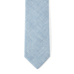 Cotton Skinny Tie // Light Blue