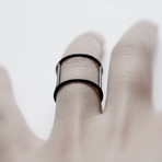 Personal Armor 02 // Oxidized Silver Ring (Size 5)