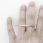 Line // Silver Ring (Size 5)