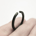 Two Close // Oxidized Silver Ring (Size 5)