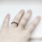 Thorn // Oxidized Silver Ring (Size 5)