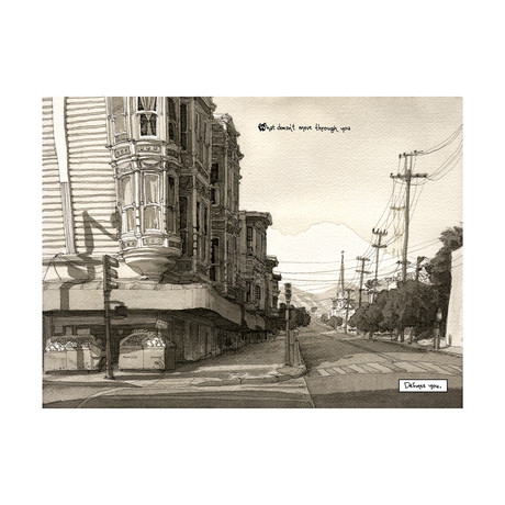 What Doesn't Move Through You (16"W x 12.5"H)