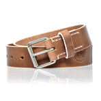 N°015 Belt // Natural Greased (Small: 33")