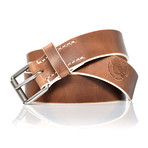 N°015 Belt // Natural Greased (Small: 33")