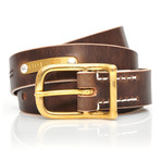 N°006 Belt // Natural Greased (Small: 33")