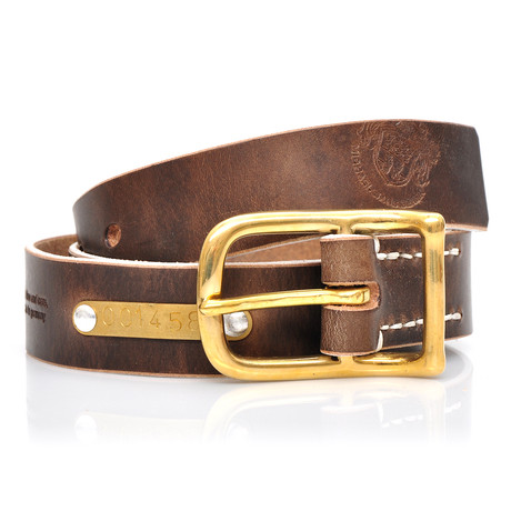 N°006 Belt // Natural Greased (Small: 33")