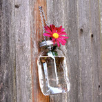 Hanging Mason Jar Vase // Set of 2