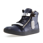 Zion High Top // Navy Silver (US: 7.5)