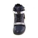 Zion High Top // Navy Silver (US: 10.5)