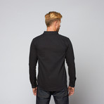 Woodman Woven Shirt Jacket // Dirty Black (S)