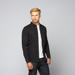 Woodman Woven Shirt Jacket // Dirty Black (S)