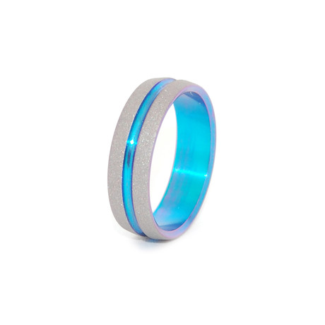 Sandblasted Signature Ring // Turquoise "Magical" (Size 5.5)