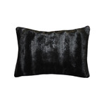 Mink Pillow // Black (14"L x 20"W)