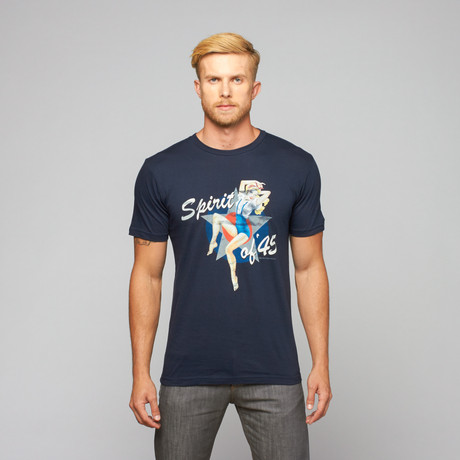 Spirit of 45 Pinup Tee // Navy (S)